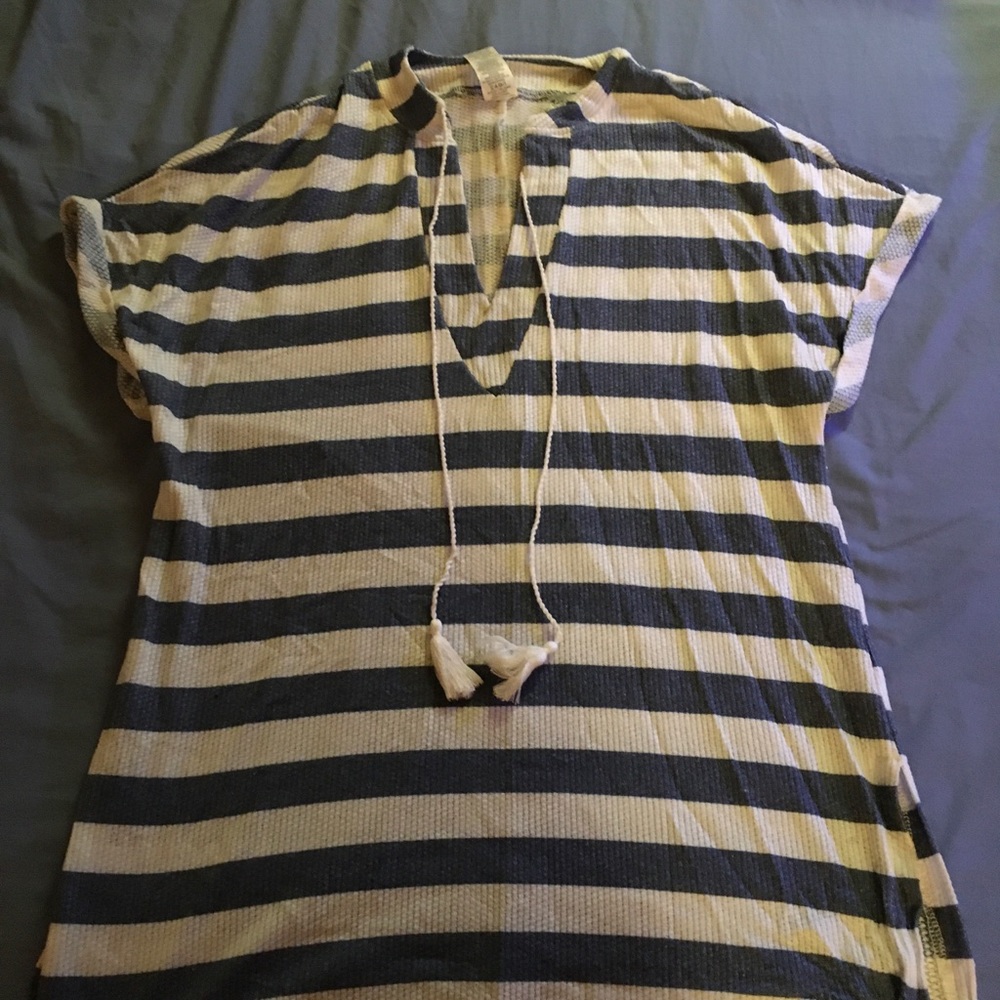 Striped cover up